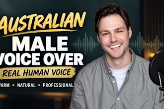 record a professional australian male voice over