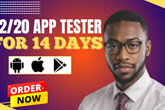 test your app with 12 to 20 real android users for google play closed testing