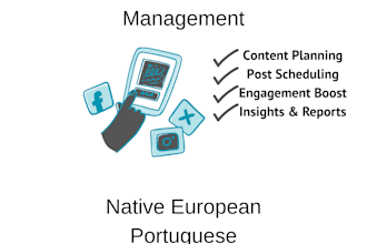 create engaging social media content in european portuguese or english