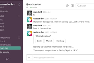develop twitter slack bot, auto listing bot for facebook,auto buying bot,chatbot