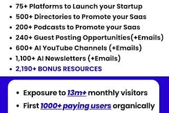 promote your saas on 1,700 platforms and directories