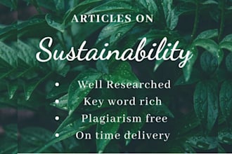 create SEO blog post for sustainable living wordpress sites