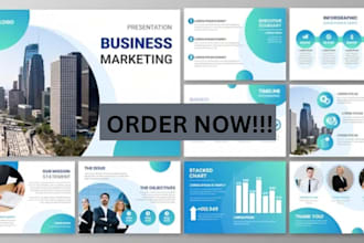 design business presentations for financial analysis and company reports