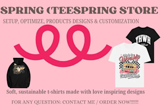 create and optimize your spring store with products design