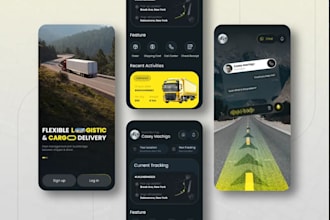 create a logistics app like porter with iot cargo tracking