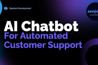 build an ai chatbot for automated customer support