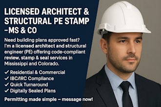 licensed  architect, structural engineering pe stamp in mississippi colorado