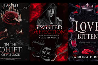 create dark romance book cover, fantasy, crime, spicy romance book cover