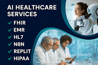 build hipaa compliant ai, emr, hl7, n8n workflow on replit for healthcare