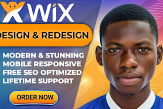 design custom wix website design, redesign wix website redesign, or wix editor
