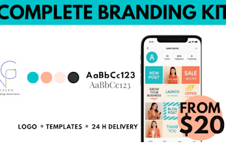 create a pro branding kit y social media templates for small businesses