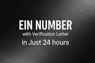 get you ein number and verification letter in just 24 hours