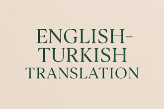 translate english to turkish in a fluent and clear style