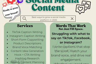 create engaging social media captions that sound like you