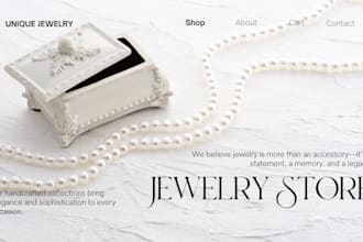 design wordpress website for jewelry that sells