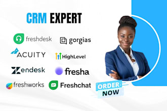set up zendesk freshchat freshdesk hubspot crm gorgias