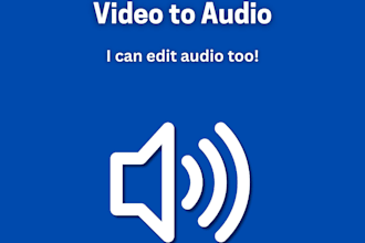convert video to audio for you