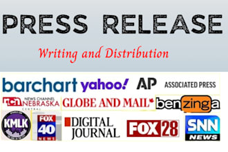write press release and PR distribution service to the top media yahoo finance