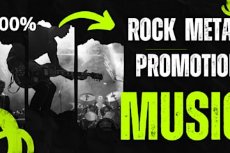 promote your rock metal song to playlist curators real  fans music promotion