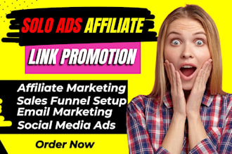 do USA solo ads affiliate link promotion sign up mlm leads website promotion