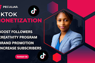 oversee your tiktok account to boost organic followers growth and monetization