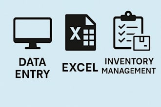 do accurate data entry, excel work, and inventory management