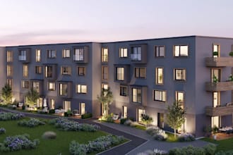 renovate 3d apartment complex ,hotel interior, multiple unit, exterior landscape
