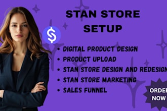 do stan store setup,upload digital products in your stan store