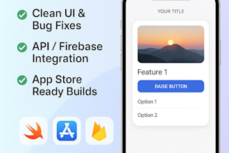 develop, fix, or customize your ios app in swift
