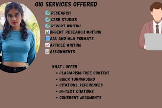 handle white papers and credibly referenced research case study for your project