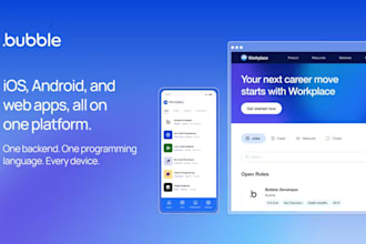 create or design a bubble native app or mobile app
