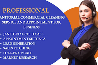 cold call usa appointment janitorial commercial cleaning appointment setting