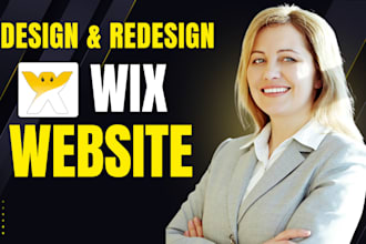 do wix website redesign wix business website or eccommerce store landingpage SEO