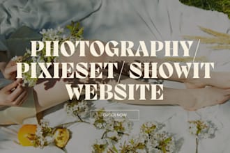 photography website, pixieset website, showit website, portfolio website