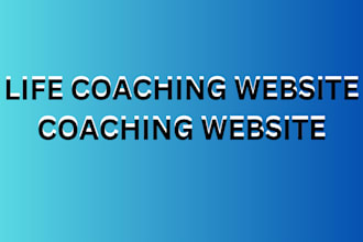 design a professional life coaching website, coaching website, charity website