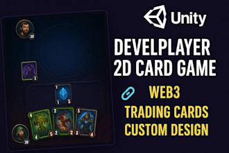 develop multiplayer 2d card game 2d unity game card game web3 trading card game