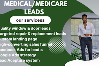 generate medical leads home care  medicare lead health fitness via facebook ads