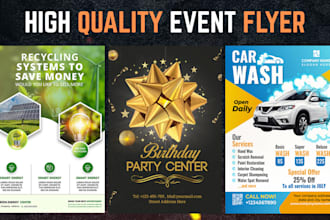 design printable party sport fitness flyer banner and poster with qr code