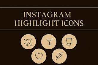design custom instagram highlight icons to match your brand
