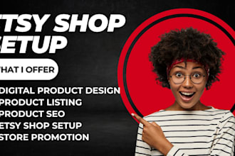 setup etsy digital product shop, etsy listing, etsy shop setup, etsy seo listing