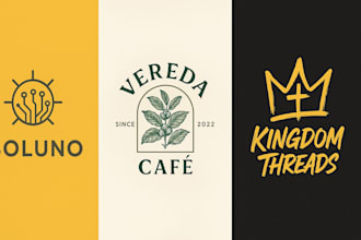 craft an unique, professional eye catching logo tailored to your vision