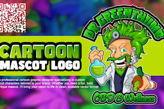 do cartoon mascot logo for you