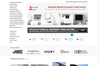 develop auction website, bidding website, marketplace website, shopping website