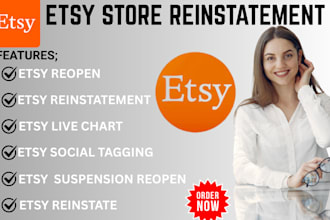 create etsy store reinstatement shop setup product suspension appeal letter SEO