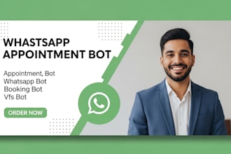 build appointment bot whatsapp bot booking bot vfs appointment bot vfs bot