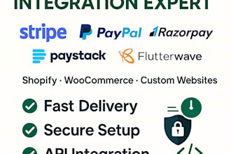 integrate stripe paypal razorpay or any payment gateway