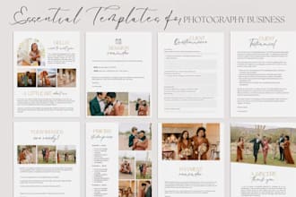 create canva photography planner, session tracker, client booking sheet workbook