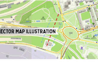design a modern vector map, event map, map illustration, and isometric map