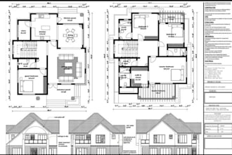 draw 2d floor plan, cad drawing, shop drawing as a licensed architect