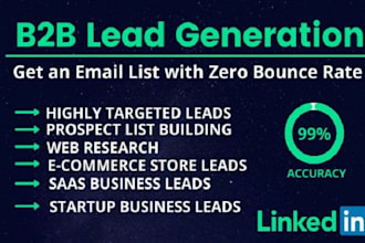 scrape targeted b2b business leads, build ecommerce lead lists for sales growth